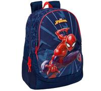 Safta Spider-man 22.5l 32x44x16 Cm Backpack Bleu Enfants