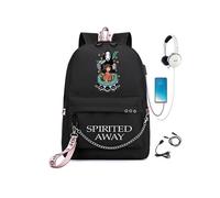 Sac à Dos Spirited Away pour Enfants Cadeaux pour Filles (SD1710) 32*15*45 cm Noir