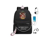 Sac à Dos Spirited Away pour Enfants Cadeaux pour Filles (SD1711) 32*15*45 cm Noir