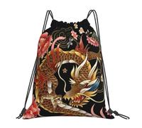 Sac À Dos Sport Gym Dragon Cool Réglable Sac De Cordon Leger Natation Sac Cordon De Sport pour Basket-Ball Fußball Homme 39X46Cm