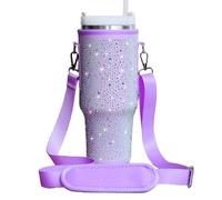 Sac à dos Stanley de 1200 ml, pochette pour bouteille d'eau avec sangle réglable pour accessoires de tasse Stanley, sac à dos Stanley pour tasse (violet clair)