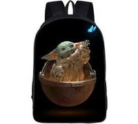 Sacs à dos scolaires GENERIQUE Sac à Dos Star Wars Baby Yoda pour Enfants Cadeaux pour Garçon (SD1293) 29*16*42 cm Noir
