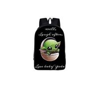 Sacs à dos scolaires GENERIQUE Sac à Dos Star Wars Baby Yoda pour Enfants Cadeaux pour Garçon (SD1295) 29*16*42 cm Noir