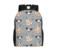 Sac à dos Star Wars pour adolescent, cartable en toile, sac à dos pour ordinateur portable, unisexe - HXN1884 Noir