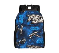 Sac à dos Star Wars pour adolescent, cartable en toile, sac à dos pour ordinateur portable, unisexe - HXN1896 Noir