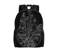 Sac à dos Star Wars pour adolescent, cartable en toile, sac à dos pour ordinateur portable, unisexe - HXN2130 Noir