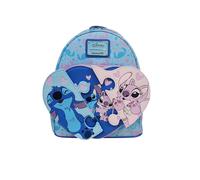 Loungefly Mini sac à dos Disney Stitch et Ange Cœur – Marchandise officielle