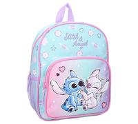 Sac à dos STITCH et ANGEL Hello Cutie Disney Lilo & Stitch - Sac à dos pour enfants | école maternelle - Couleur rose - dimensions 29 x 23 x 8 cm