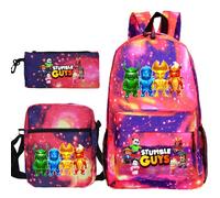Sac à Dos Stumble Guys Enfant,Sac à Dos Cartable,Sac à Dos Enfant pour Ecole Maternelle Enfans 6 à 13 Ans,27x10.5x40cm,Style 6