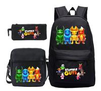 Sac à Dos Stumble Guys Enfant,Sac à Dos Cartable,Sac à Dos Enfant pour Ecole Maternelle Enfans 6 à 13 Ans,27x10.5x40cm,Style 2