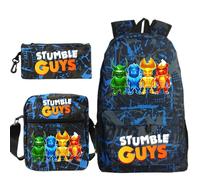 Sac à Dos Stumble Guys Enfant,Sac à Dos Cartable,Sac à Dos Enfant pour Ecole Maternelle Enfans 6 à 13 Ans,27x10.5x40cm,Style 10