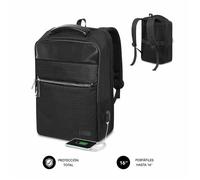 Sac à dos - SUBBLIM - Business V2 AP - 16 pouces - Noir - Protection anti-impact