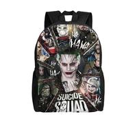 Sac à dos Suicide Joker Squad, léger, unisexe, basique, pour la journée, les livres, pour ordinateur portable, pour les voyages, l'école et le bureau, D-XTYD2711 Noir