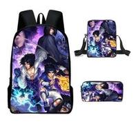 Sac à dos SZSMART Ensemble de trois pièces - Sac à dos Naruto - Ensemble de trois pièces modélisé de 1 G