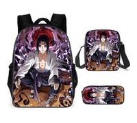 Sac à dos SZSMART Ensemble de trois pièces - Sac à dos Naruto - Ensemble de trois pièces modélisé de 6 G