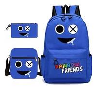 Sac à dos SZSMART Ensemble de trois sacs à dos pour étudiants Rainbow Friends G