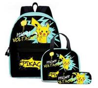 Sac à dos SZSMART Pokemon Set de sacs à dos pour étudiants trois pièces modélisé de 3 G