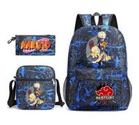 Sac à dos SZSMART Sac à dos Naruto Student Three-piece Set modélisé de 7 G