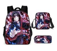 Sac à dos SZSMART Set de sacs à dos Naruto trois pièces pour lécole modélisé de 7 G