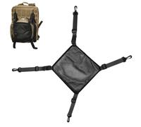 Sac à Dos Tactique avec 4 Sangles réglables et Crochets de 25 x 25 cm en Maille élastique - Support Universel pour Moto, vélo, randonnée