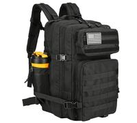 Sac à dos tactique d'assaut de 3 jours de Lovelinks21, Noir 2, Large, Sac à dos imperméable Molle pour sac à dos tactique