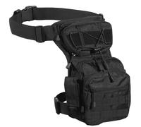 Sac à dos tactique pour homme, pochette convertible au niveau de la cuisse avec sangles réglables, sac à bandoulière multi-usage pour aventure et moto, Comme sur la photo, noir, Taille unique