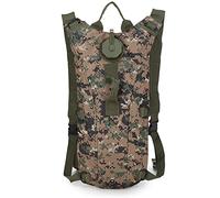 Sac à dos tactique Tryway de 3 L avec poche à eau pour randonnée, camping militaire et hydratation de plein air - Sac à dos à poche à eau portable (Jungle Digital)