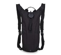 Sac à dos tactique Tryway de 3 L avec poche à eau pour randonnée, camping militaire et hydratation de plein air (Noir)