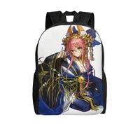 Sac à dos Tamamo no Mae, imprimé en 3D, style dessin animé, idéal pour les voyages ou les loisirs - SYS211 Noir