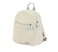 Nattou Sac à dos Lapidou 23 cm en polyester tissu doux fermeture éclair Écru