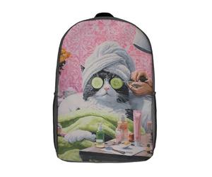 Sac à dos « Temps de détente pour chats » imprimé en 3D pour enfants, sac d'école garçon, sac tendance, sac de voyage, sac scolaire pour garçons, élèves du primaire et du collège, 43 cm (17 pouces)