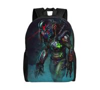 Sac à dos tendance Alien vs Predator pour voyage, anime, ordinateur portable - LDYH493 Noir