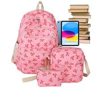Sac à dos tendance avec nœud papillon pour femme, sac léger de 15 cm avec grande capacité et organisateur de cosmétiques, compagnon de voyage élégant pour enseignants, conférences en plein air