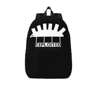 Sac à dos The Exploited Hedgehog pour hommes, femmes, adolescents, lycée, travail, sac à dos, groupe de rock, ordinateur portable, sac à bandoulière durable Noir