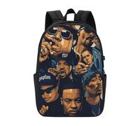 Sac à dos The Notorious BIG pour hommes, femmes et adolescents, sac à dos décontracté et résistant à l'eau - CASE660 Noir