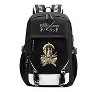 Sac à dos The Promised Neverland Sac à dos étudiant Neverland Emma Norman Ray Anime Japonais Daypack Sac à livres Ordinateur portable Sac d'école