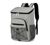 Sac à Dos Thermique, Sac à Dos Isothermique 30L, Sac de Pique-Nique Sac Isotherme Portable Cooler Backpack Bag, Froids pour Camping, Pique-Nique, Barbecue, Evénements (Gris)