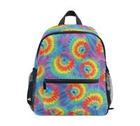 Sac à dos tie-dye arc-en-ciel pour tout-petits, filles, garçons, petits enfants, Rainbow Tie Dye., Small, Sacs à dos cool imprimé football