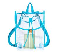Sac à dos transparent durable, sac à dos transparent approuvé par le stade, sac imperméable | Sac à cordon d'événement de stade avec bretelles renforcées et plus larges pour le sport en salle de sport