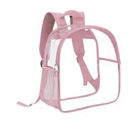 Sac à dos transparent homologué pour le stade, 12 x 11 x 6 cm, sac à dos de stade transparent pour le travail de concert, événement sportif, sacs à dos pour enfants garçon, Rose, taille unique