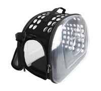 Sac à Dos Transparent Pliable pour Animaux De Compagnie, IdéAl pour Les Chatons Pesant Jusqu'à 4 Kg, ConçU SpéCifiquement pour Les Chats Et Les Petits Chiens.-Black
