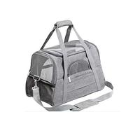 Sac à Dos Transparent pour Animaux De Compagnie, Approuvé par Les Compagnies Aériennes, Sac en Tissu Oxford Abs avec Design Respirant, Sac Portable pour Petits Chiens Et Chats (Black)