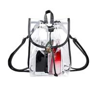 Sac à dos transparent robuste - Sac en PVC transparent, approuvé par les stades | Sac de transport épais unisexe résistant à l'eau, sac à dos de concert de sport, sac à dos multifonction avec cordon