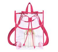 Sac à dos transparent robuste - Sac en PVC transparent, approuvé par les stades | Sac de transport épais unisexe résistant à l'eau, sac à dos de concert de sport, sac à dos multifonction avec cordon