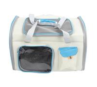 Sac à Dos Transport Chat Respirant et spacieux, Capacité généreuse et Design Ergonomique pour Un Transport Confortable, Matériaux résistants portabilité optimale (White and Blue)