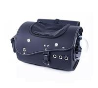 Sac a Dos Transport Chien Moto Conception Mailles Aérée Étanche Résistant Aux Usures Top Case Moto pour Petit Animal Sortie Et Voyages sur Route(White)