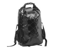 Semptec Sac à dos de trekking 30 L étanche en toile de bâche noir