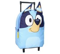 Sac à dos trolley enfant Bluey « Brave And Courageous » bleu 33 cm valise à roulettes pour école et voyage
