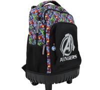 Sac À Dos Trolley Garçon Avengers Marvel Avec Base Rigide Protectrice 43 Cm Noir / Multicolore TU