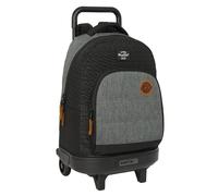 Sac À Dos Trolley Garçon Blackfit8 Old School Avec Sac Amovible 45 Cm Gris / Noir TU